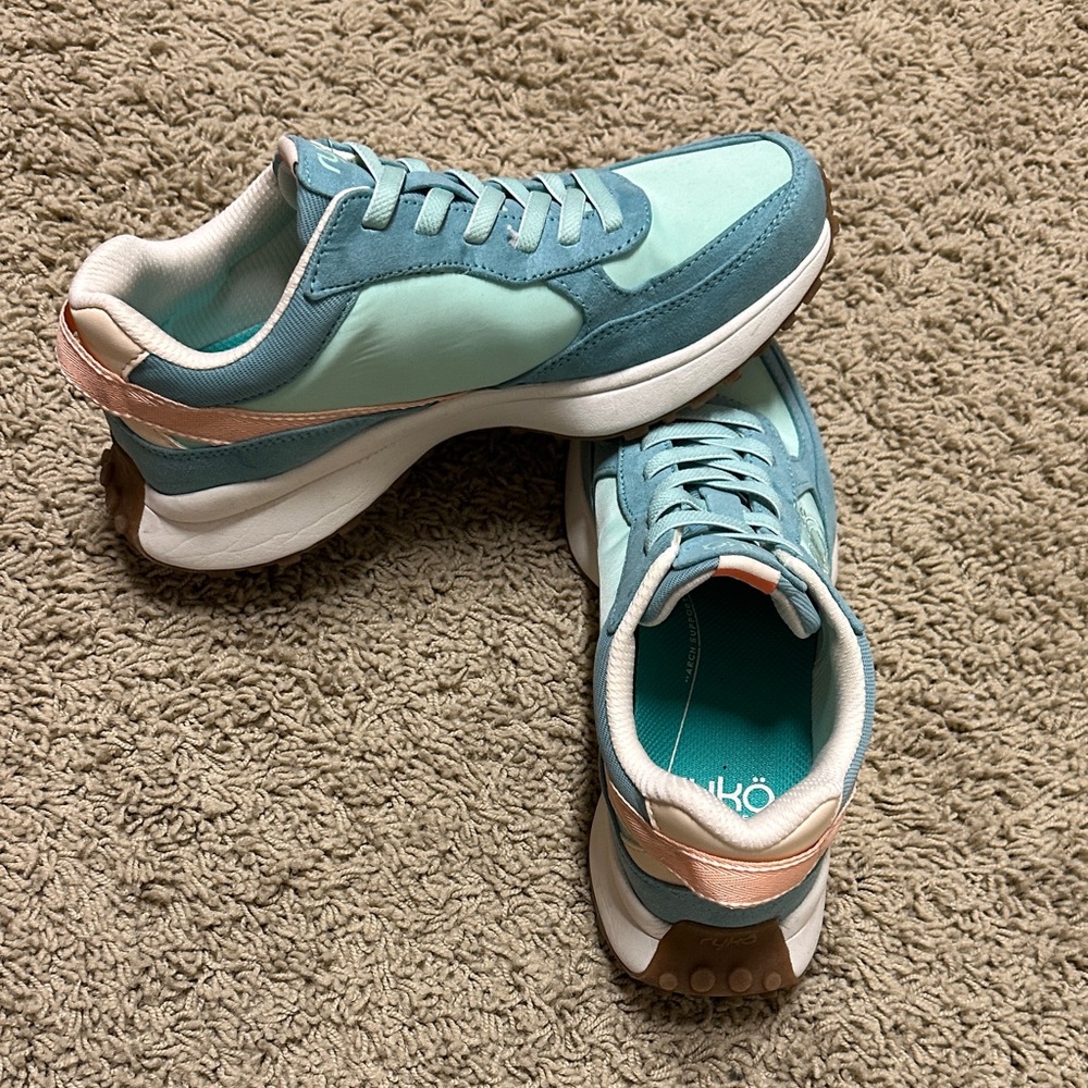 Ryka Teal and Peach Women's Sneakers